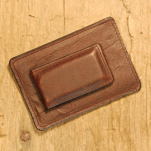 Dark's Leather Sport Wallet in Bison Espresso, Back