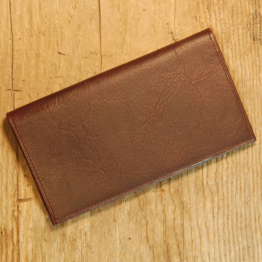 World's Thinnest Leather Checkbook Wallet