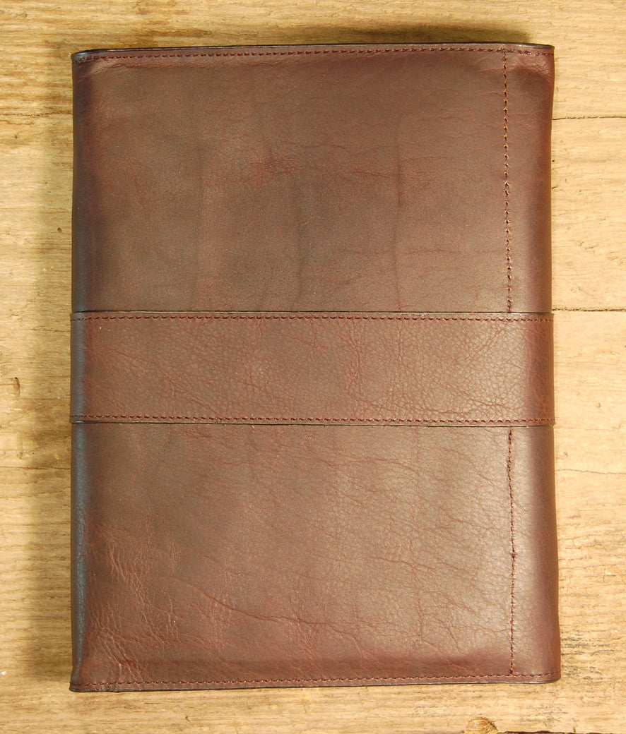 Dark's Leather Journal in Espresso Bison, Back
