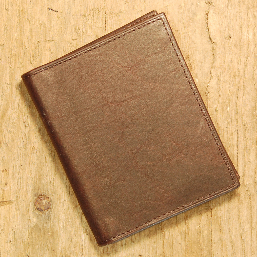 Ostrich Brown Clip Wallet