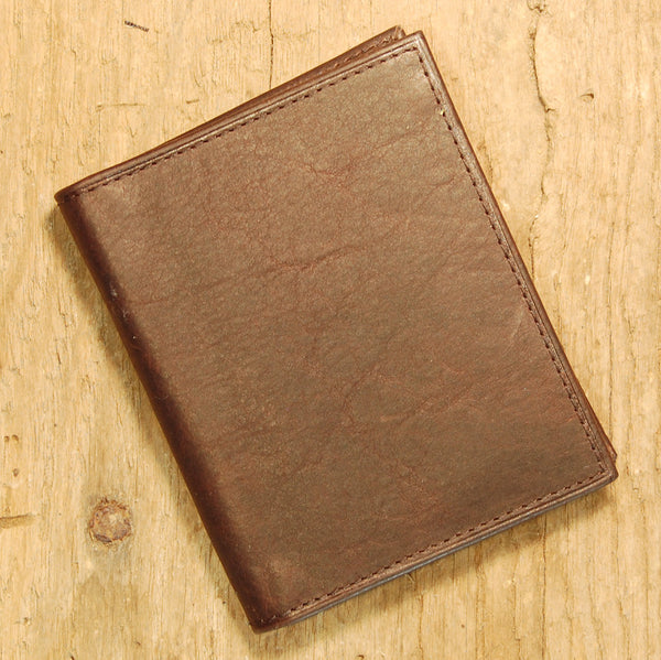 Handmade Full Grain Leather Money Clip, Burgundy