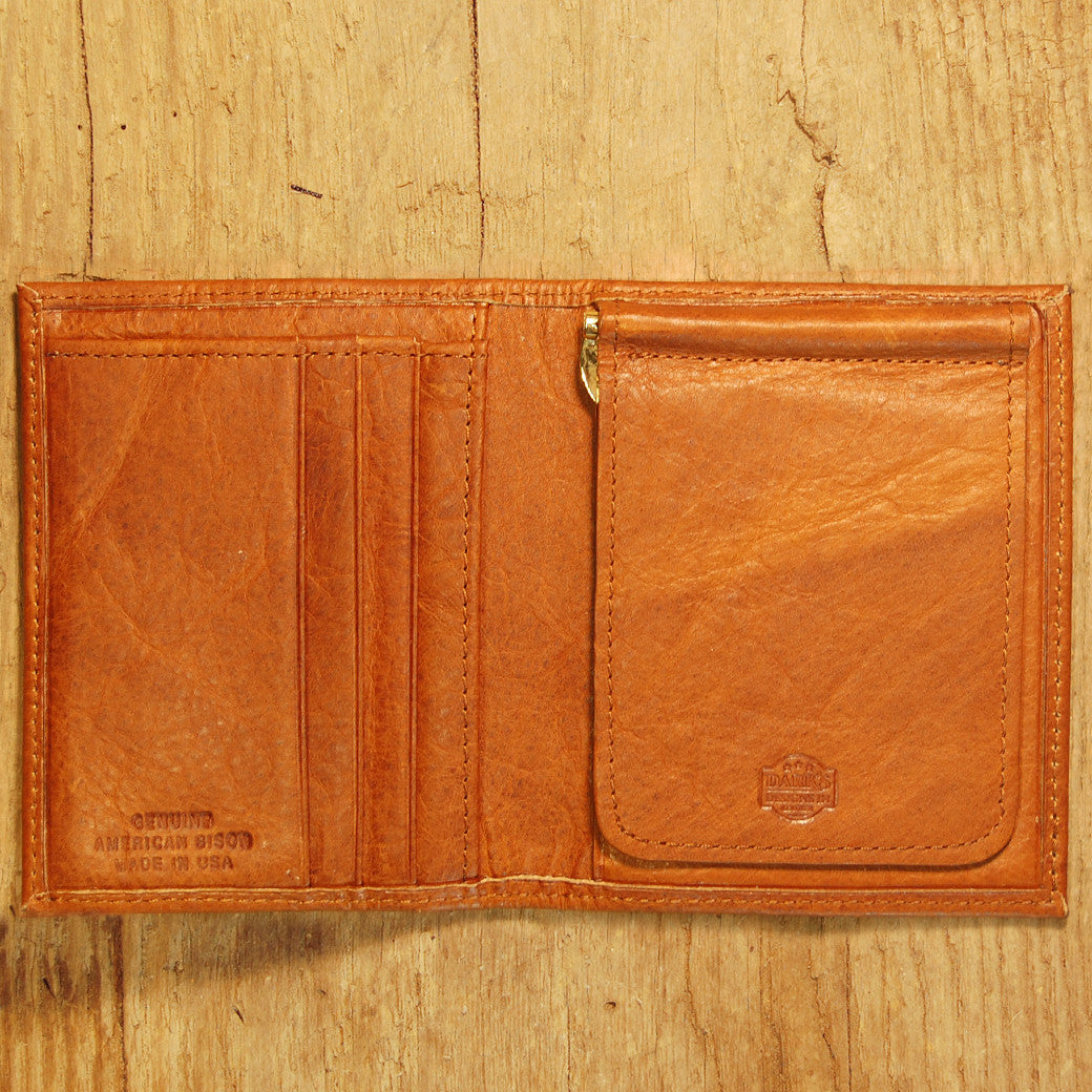 Mens Wallet With Money Clip Inside 