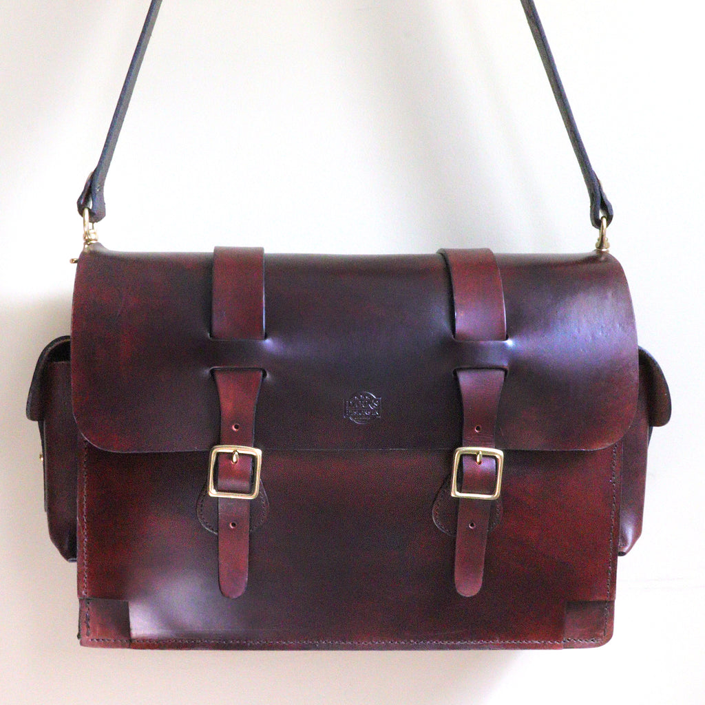 Dark's Leather - Range Bag Front View